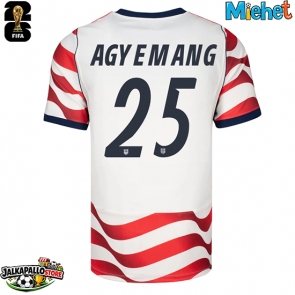 Yhdysvallat Patrick Agyemang #25 Kotipaita MM-kisat 2026 Lyhythihainen